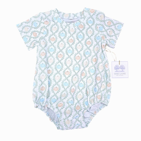 Short Sleeve Bubble in Pumpkin Print