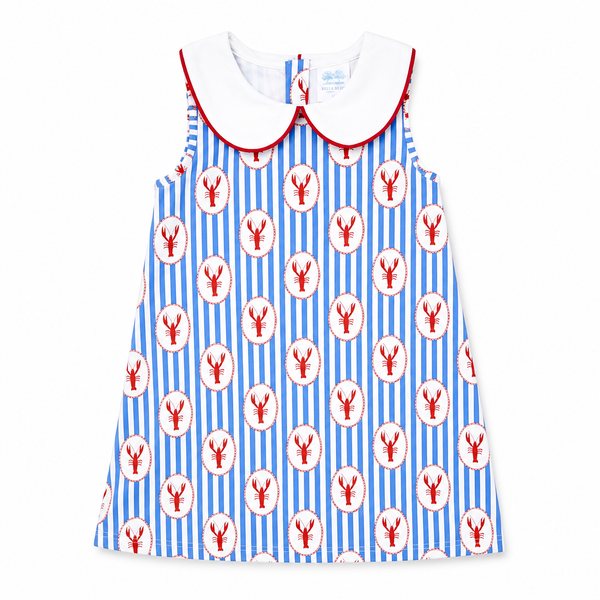 Coastal Catch Sleeveless Peter Pan Dress