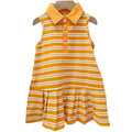 Gameday Polo Dress - Orange & White