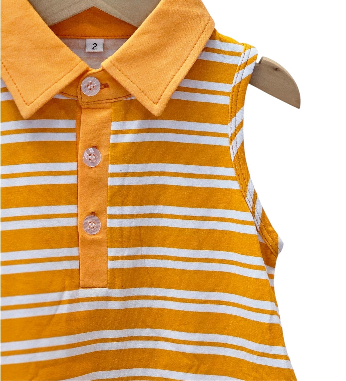 Gameday Polo Dress - Orange & White
