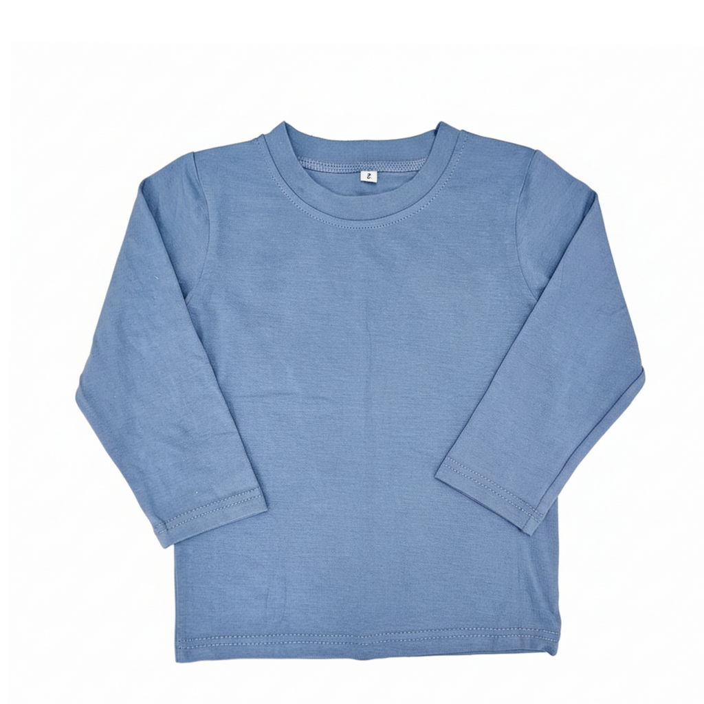 Long Sleeve Pant Set in Navy Plaid