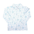Long Sleeve Polo in Christmas Toile