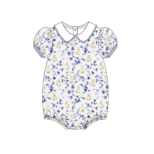 Blue Willow Bunny Peter Pan Puff Bubble