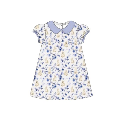 Blue Willow Bunny Peter Pan Puff Dress
