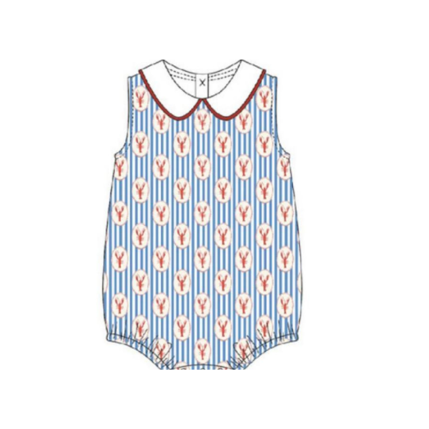 Coastal Catch Sleeveless Peter Pan Bubble