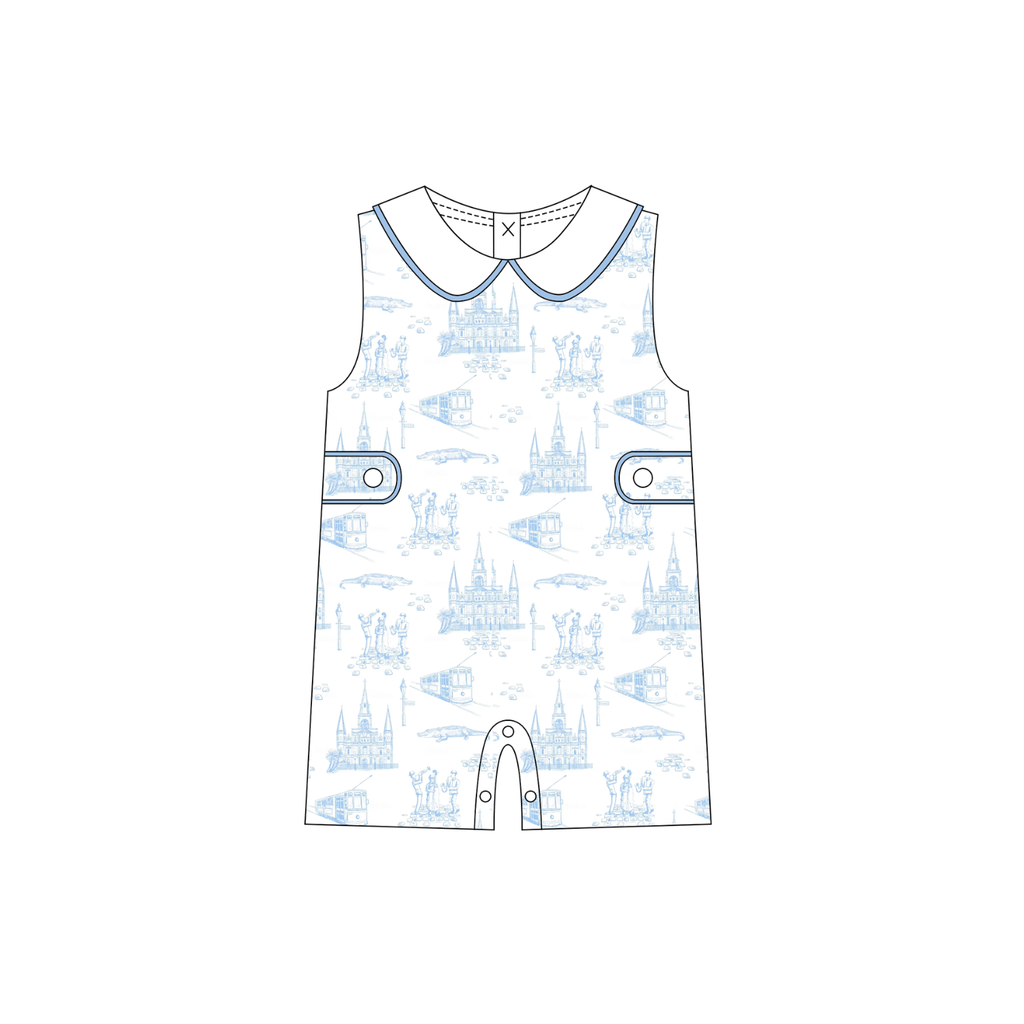Garden District Toile Blue Peter Pan Jon Jon