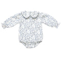 Long Sleeve Collared Bubble in Navy Floral