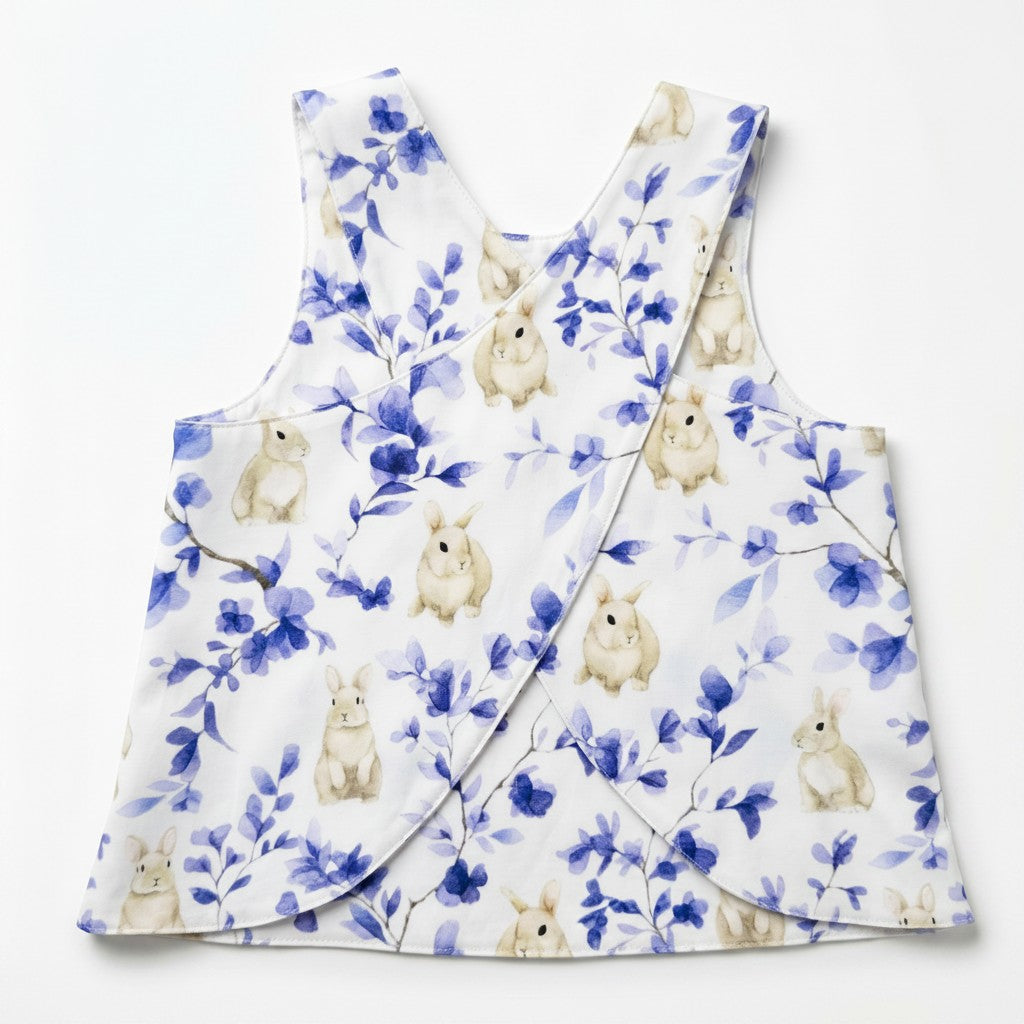 Blue Willow Bunny Crossover Bloomer Set