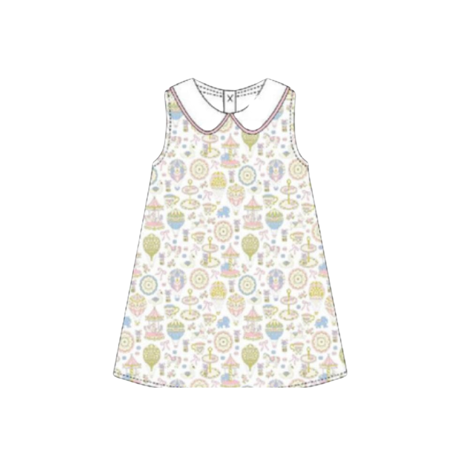 Storybook Soirée Sleeveless Peter Pan Dress