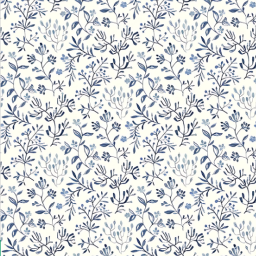 Collard Tunic Set in Navy Floral