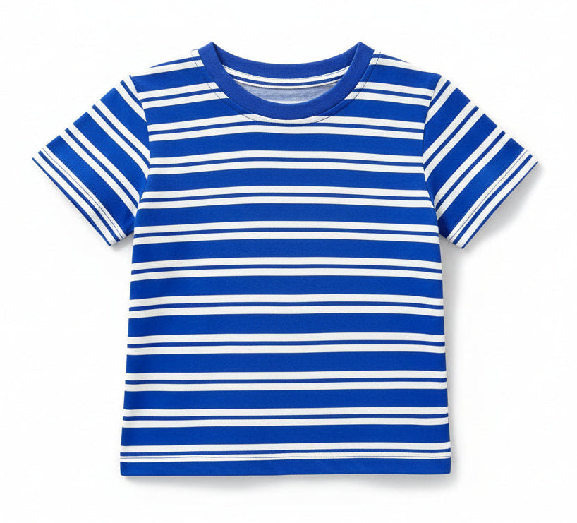 Gameday Tee in Blue & White