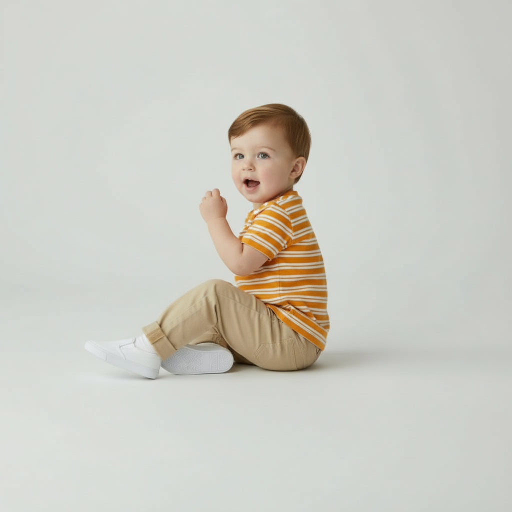 Gameday Tee in Orange & White