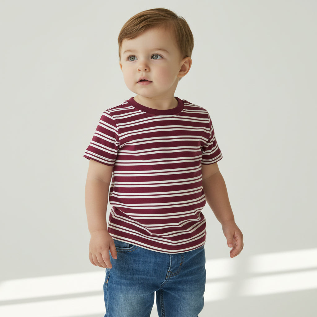 Gameday Tee in Maroon & White