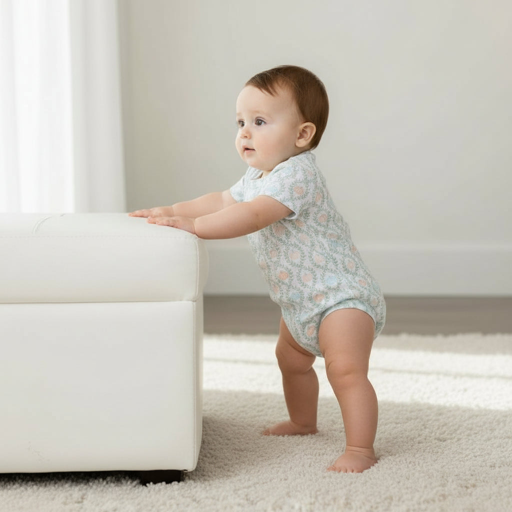 Short Sleeve Bubble in Pumpkin Print