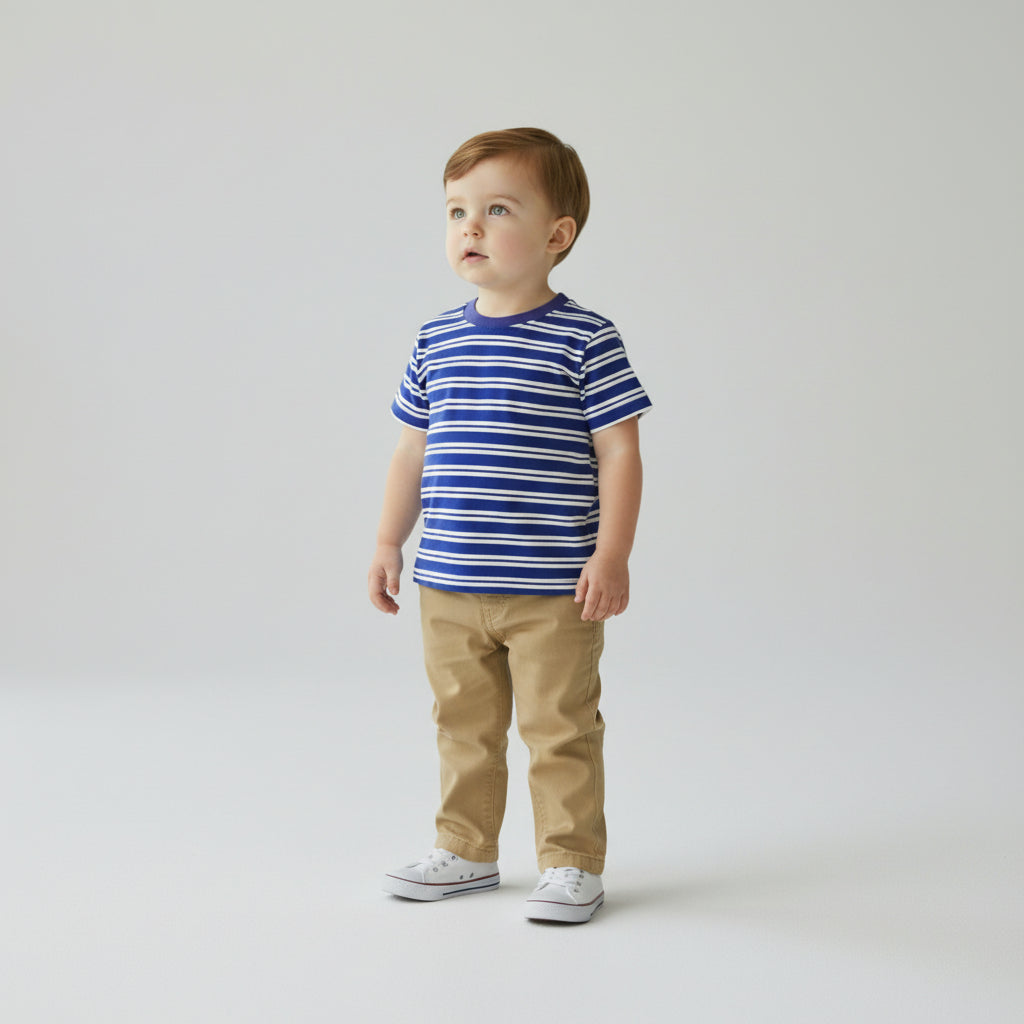 Gameday Tee in Purple & White